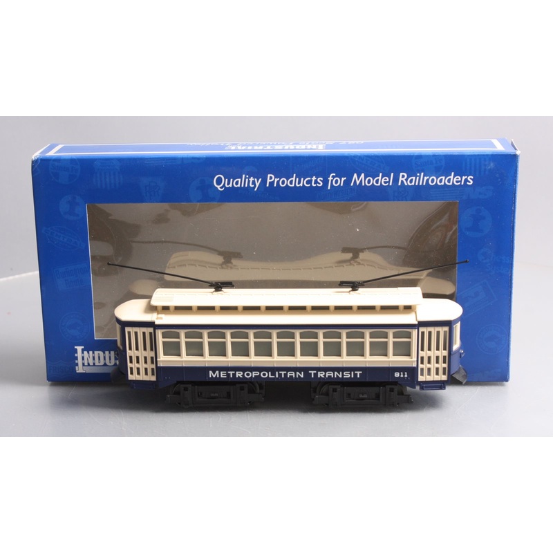 Industrial Rail 1402 O Gauge Metropolitan Motorized Transit Trolley #811 LN/Box