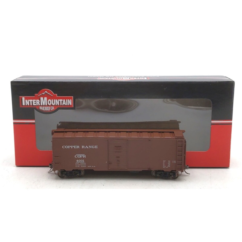 InterMountain 45797-02 HO Scale Copper Range 1937 AAR 40′ Boxcar #4001 LN/Box