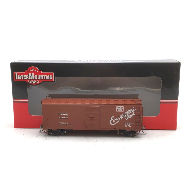 InterMountain 45802-30 HO Scale Chicago, Burlington & Quincy AAR Box Car #32645 LN/Box