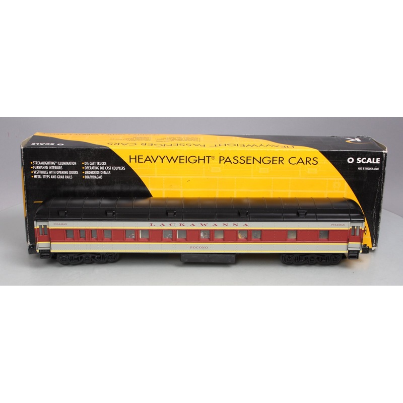 K-Line K4438-0008 O Lackawanna Pocono 18 Pullman Passenger Car EX/Box