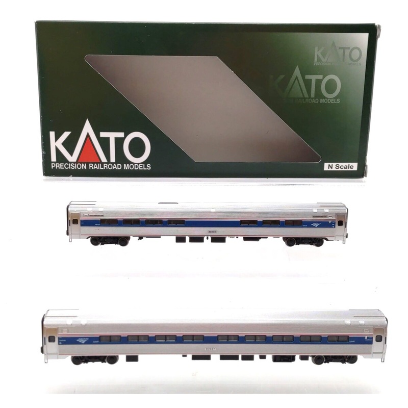Kato 106-8003 N Amtrak Amfleet I Phase VI Set B (Set of 2) NIB
