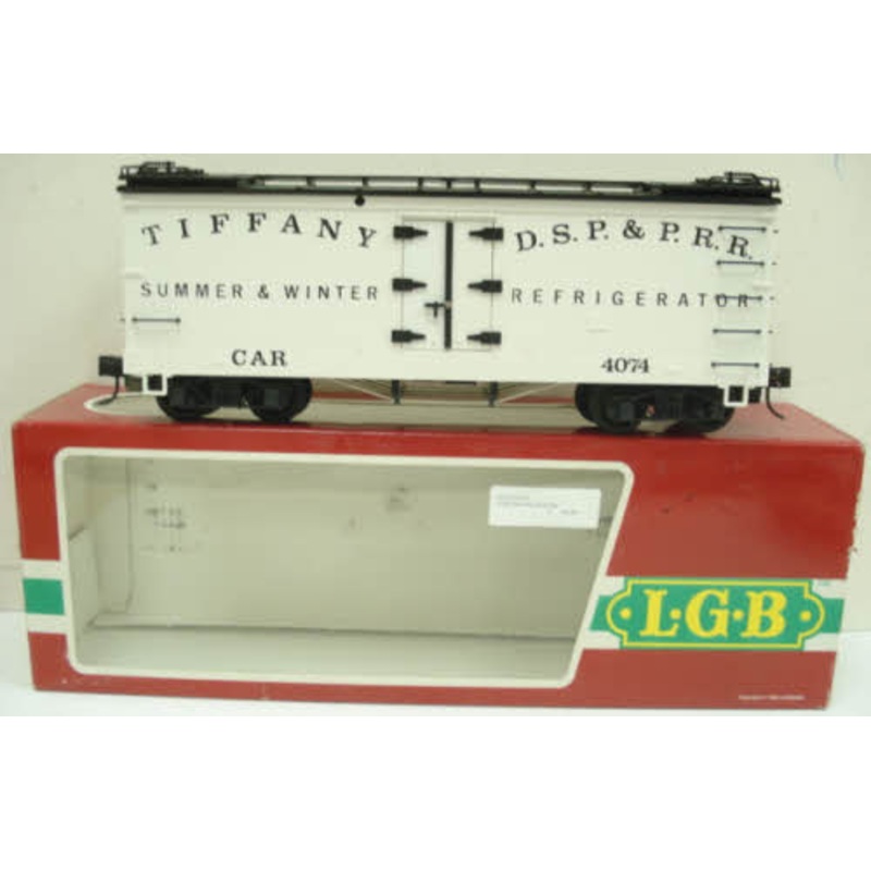 LGB 4074-B02 G Scale Tiffany Reefer Car VG/Box
