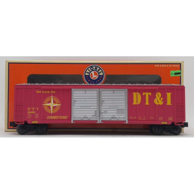 Lionel 6-17273 O Gauge DT&I  Double Door Boxcar with Auto Frames EX/Box