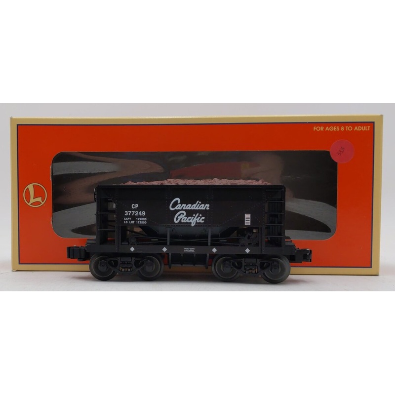 Lionel 6-17802 O Gauge Canadian Pacific Ore Car #377249 w/ Ore Load EX/Box