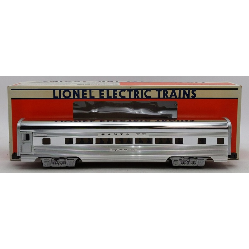 Lionel 6-19112 O Gauge Santa Fe Squaw Valley Pullman Aluminum Passenger Car EX/Box