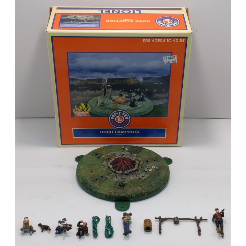 Lionel 6-32987 O Gauge Illuminated Hobo Campfire LN/Box