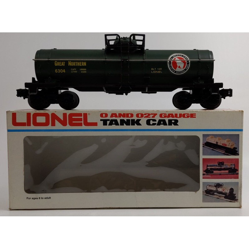 Lionel 6-6304 O Famous American Railroad Great Northern Single Dome Tank Car EX/Box