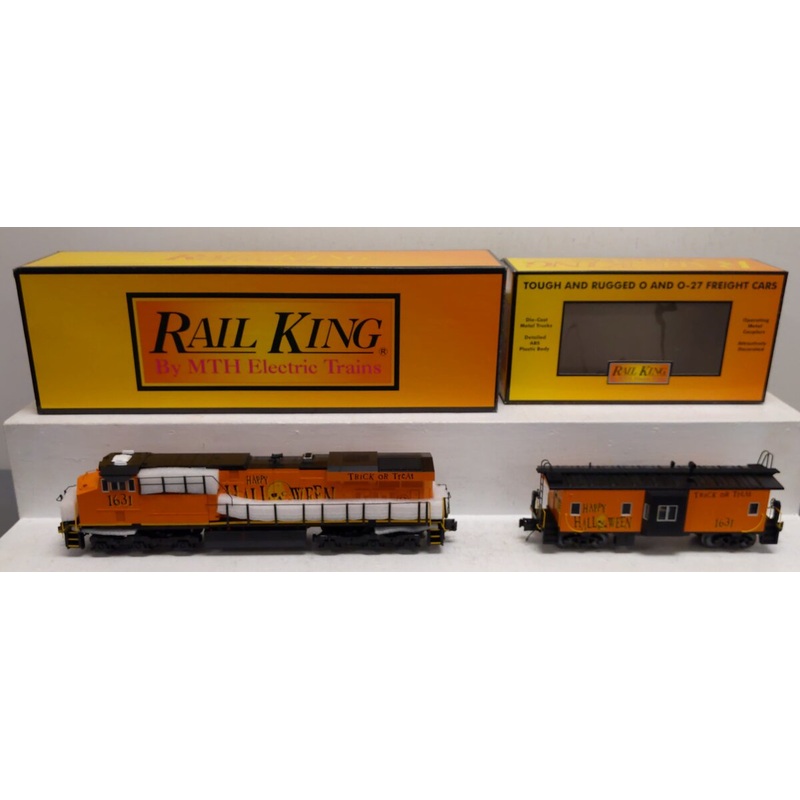 MTH 30-20359-1 Halloween ES44AC Diesel Engine with Caboose PS 3.0 #1631 LN/Box