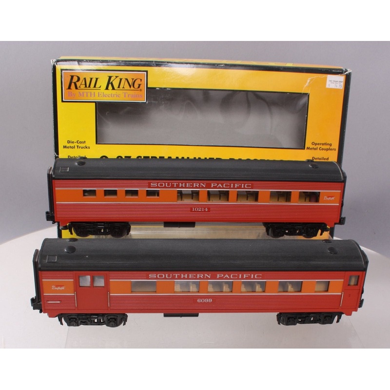 MTH 30-6063 O Southern Pacific O-27 Streamlined Combo/Diner Set (Set of 2) LN/Box