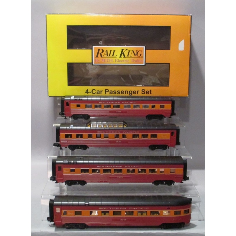 MTH 30-68066 O Southern Pacific 60′ Streamlined Passenger Set (Set of 4) LN/Box