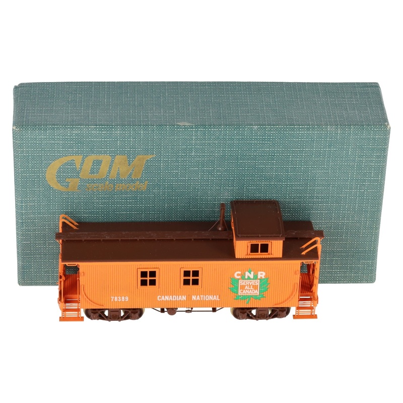 PFM HO Scale BRASS CNR Central Wood Caboose -Painted LN/Box