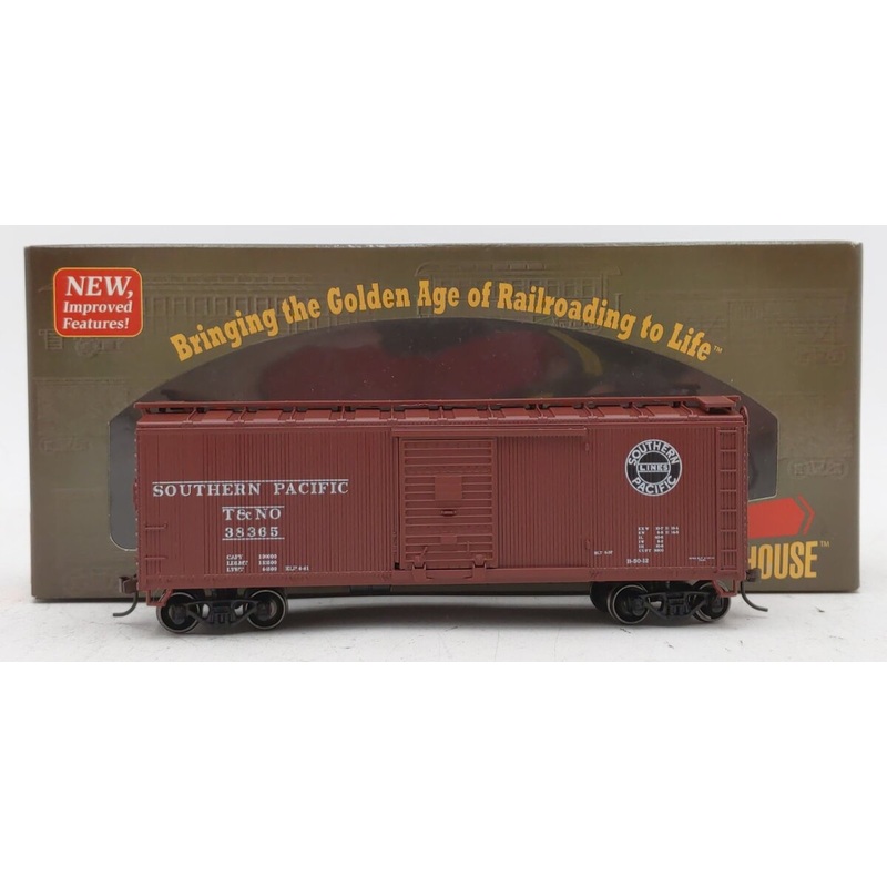 Roundhouse 84669 HO Southern Pacific 40′ Double-Sheathed Boxcar #38365 LN/Box