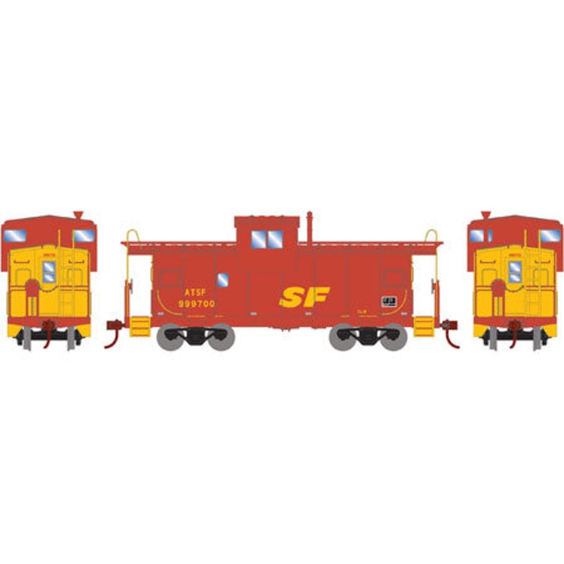 Roundhouse 87954 HO Santa Fe/Kodachrome Wide Vision Caboose #999700 NIB