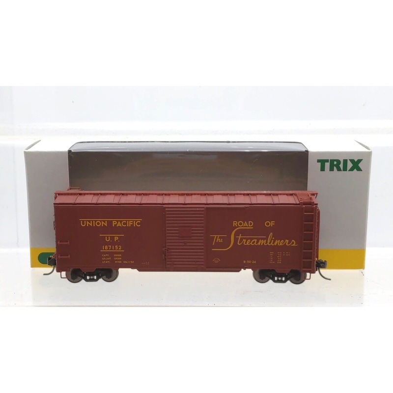 Trix 24900 HO Scale Union Pacific 40′ Steel Box Car #187152 LN/Box