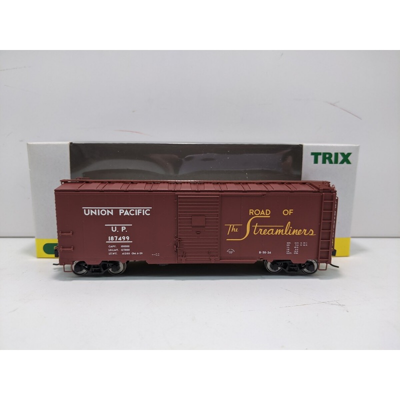 Trix 24900 HO Scale Union Pacific 40′ Steel Box Car #187499 NIB