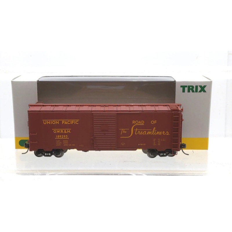 Trix 24900 HO Scale Union Pacific 40′ Steel Box Car #189293 NIB