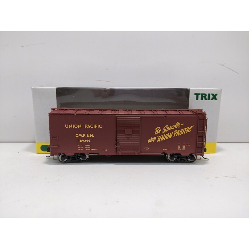 Trix 24900 HO Scale Union Pacific 40′ Steel Box Car #189299 NIB