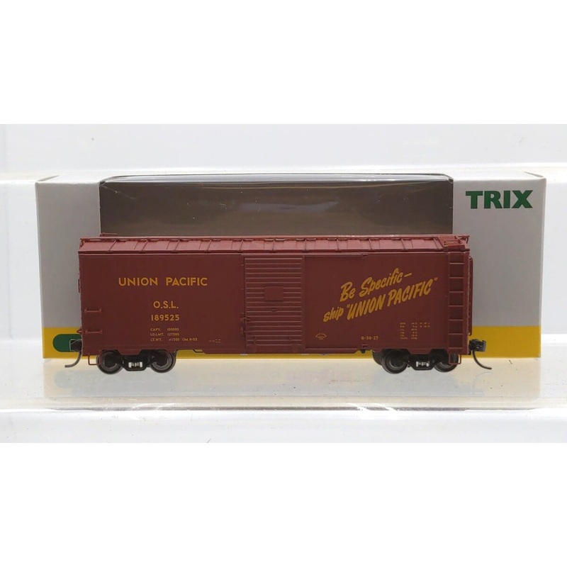 Trix 24900 HO Scale Union Pacific 40′ Steel Box Car #189525 NIB