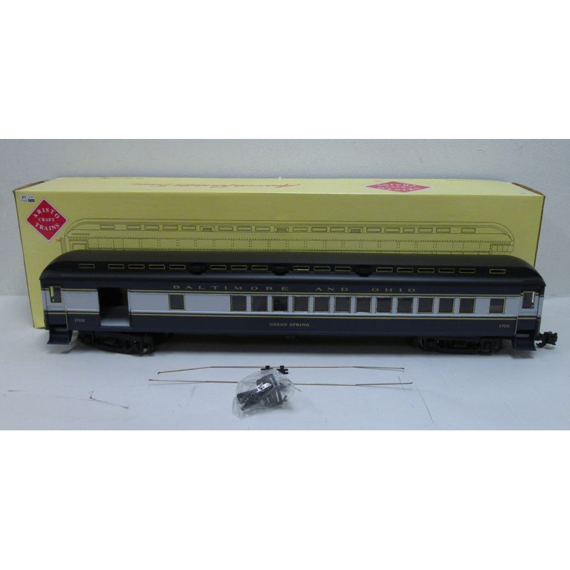 Aristo-Craft 31702 B&O Green Spring Combine Car – Metal Wheels LN/Box