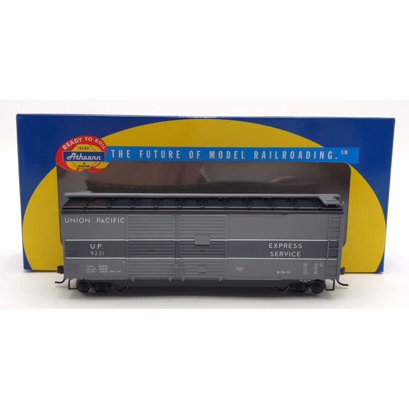 Athearn 70886 Union Pacific Two Tone Gray 40′ Double Door Boxcar #9221 LN/Box