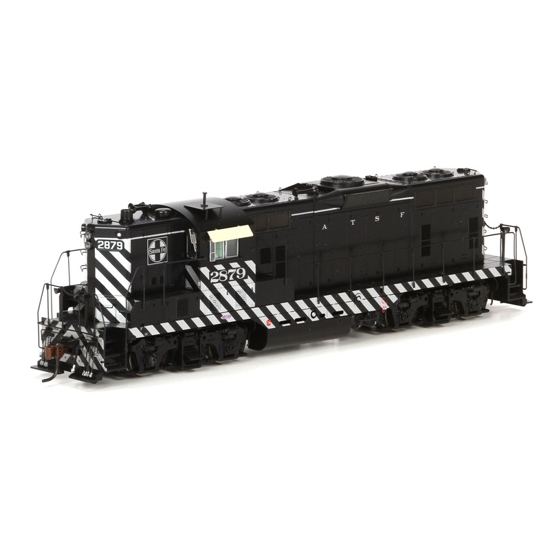 Athearn G62433 HO Santa Fe GP7 Dual Service Zebra Diesel Locomotive #2879 LN/Box