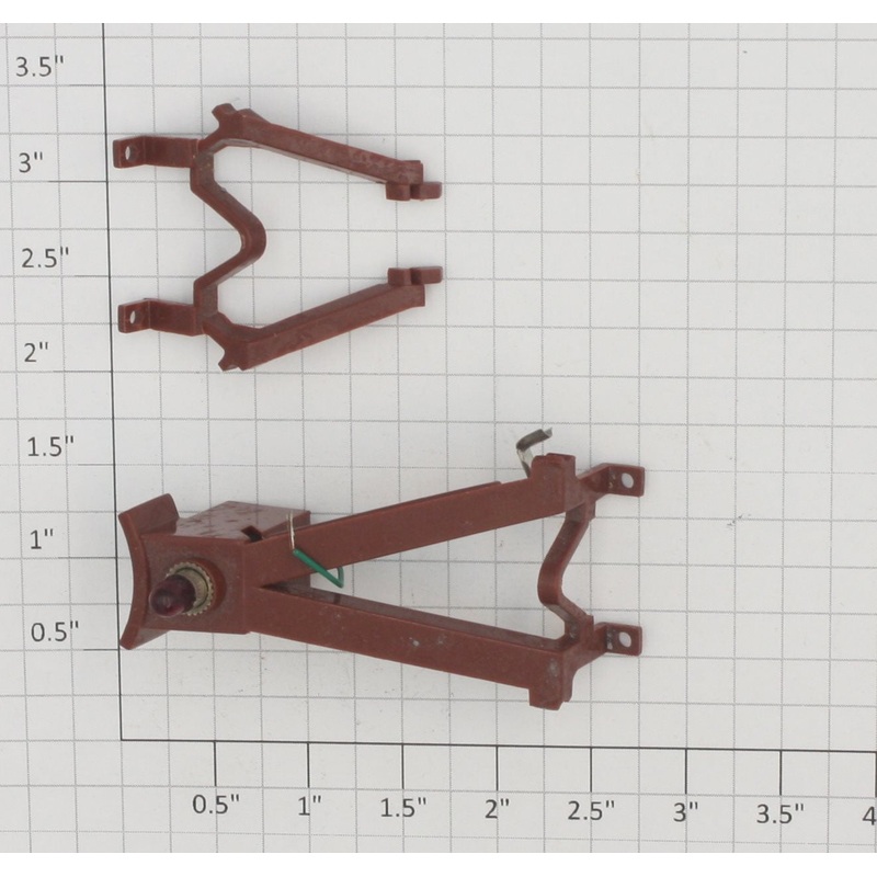 Atlas 0617-3 Illuminated Brown Plastic Bumper with Bulb