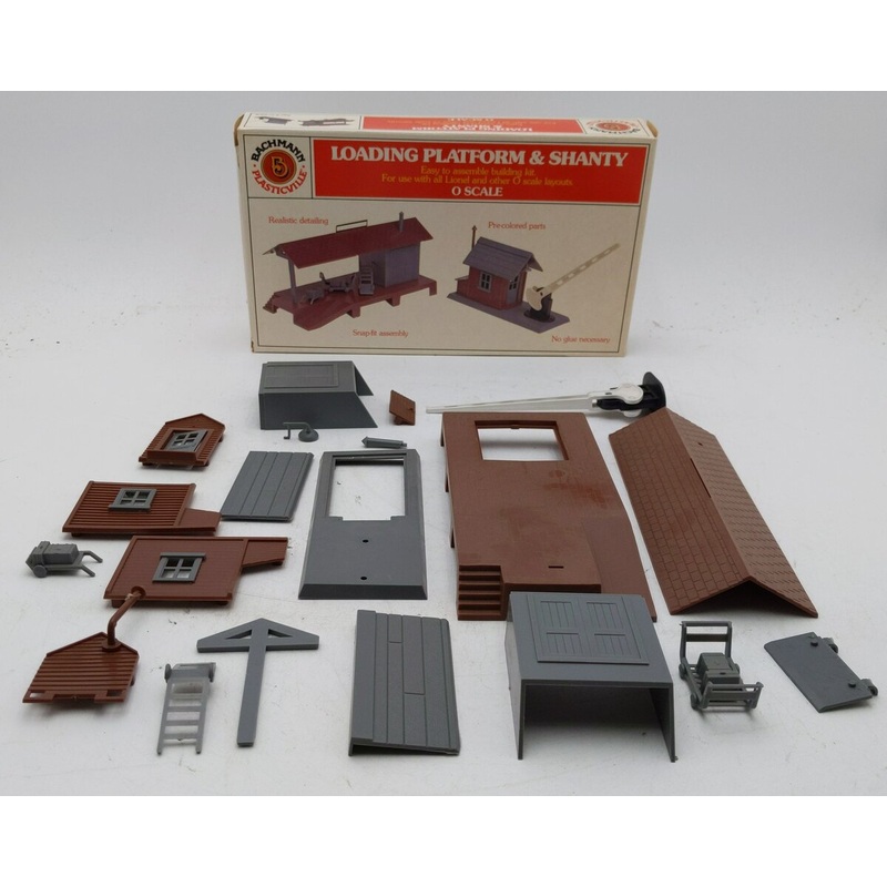 Bachmann 1952 O Plasticville Loading Platform & Shanty Classic Building Kit LN/Box