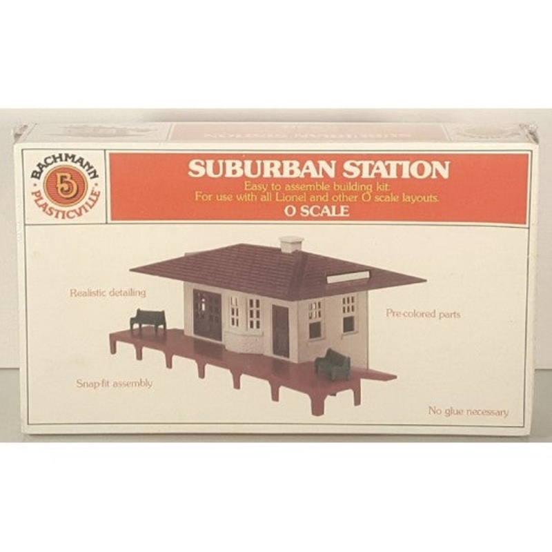 Bachmann 1954 O Gauge Suburban Station Snap-fit Building Kit VG/Box