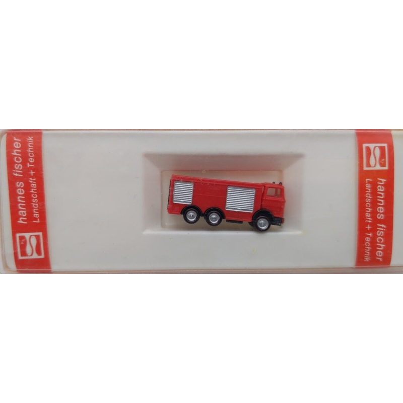 Hannes Fischer 803 Z Scale Red W/Chrome Doors Equipment Truck