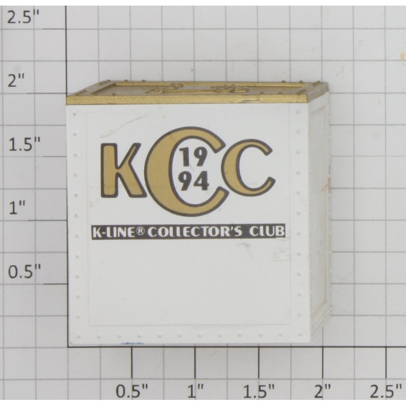 K-Line K900005X O Gauge White KCC 1994 Container with Gold Top