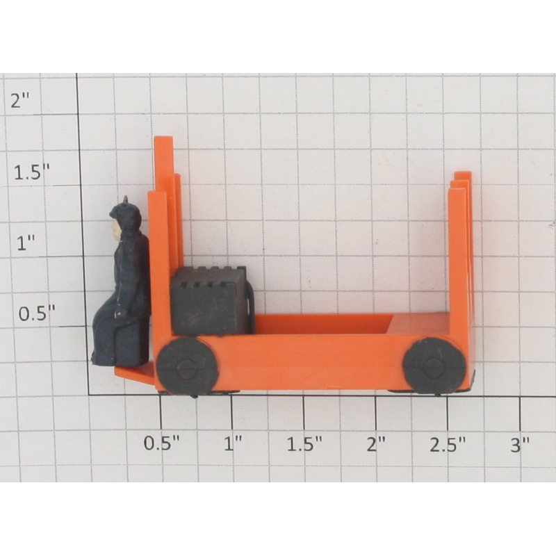 Lionel 356-34 Orange Baggage Cart Truck with Figure