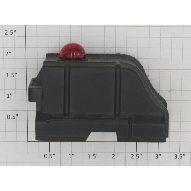 Marx 0605X O Gauge Dead End Bumper with Red Transparent Bulb Only