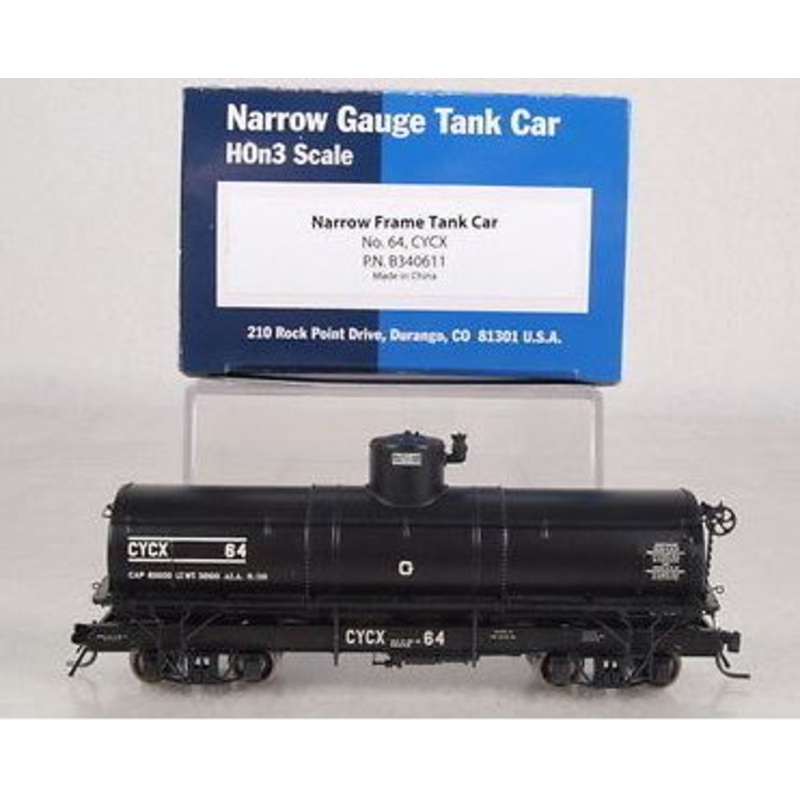 Blackstone Models 340611 HOn3 CYCX Narrow-Frame Tank Car #64 NIB