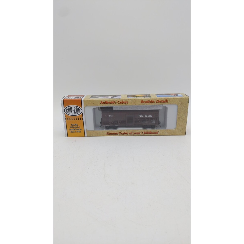 Con-Cor 0001-052091 HO Scale D&RGW 38′ Old Time Cattle Car #6122 NIB