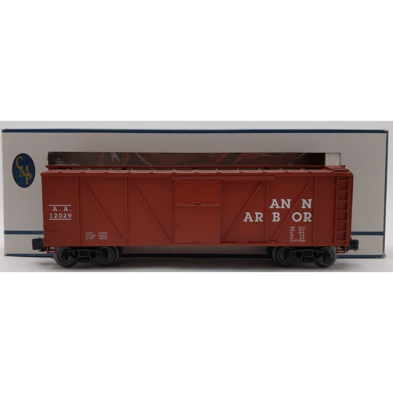 Crown OB-118 O Gauge Ann Arbor Outside Braced Boxcar #12007 EX/Box