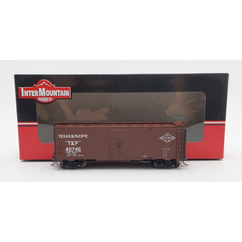 InterMountain 45717-03 HO Scale Texas & Pacific 40′ 1937 AAR Boxcar #40745 EX/Box