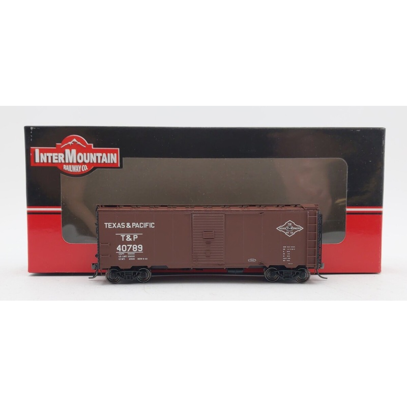 InterMountain 45717-04 HO Scale Texas & Pacific 40′ 1937 AAR Boxcar #40789 EX/Box