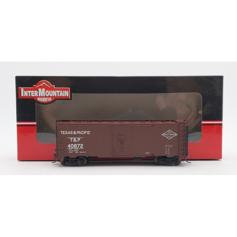 InterMountain 45717-05 HO Scale Texas & Pacific 40′ 1937 AAR Boxcar #40872 EX/Box