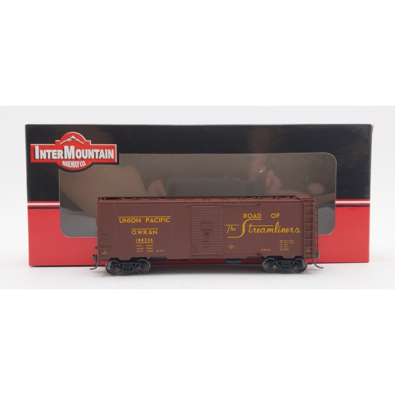 InterMountain 45760-07 HO Scale Union Pacific 40′ 1937 AAR Boxcar #188336 LN/Box