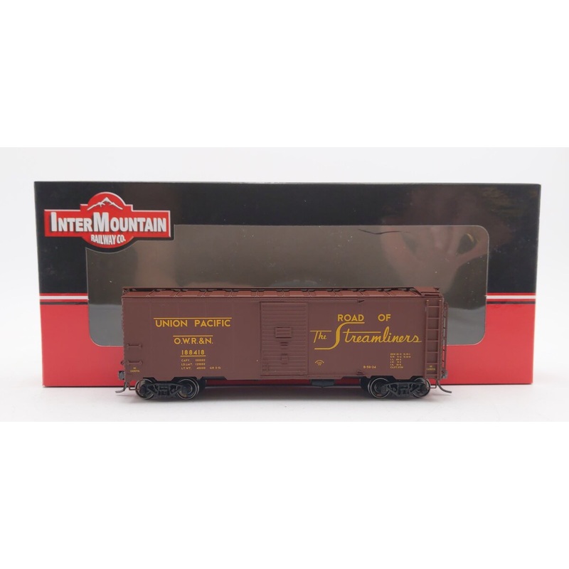 InterMountain 45760-08 HO Scale Union Pacific 40′ 1937 AAR Boxcar #188418 LN/Box