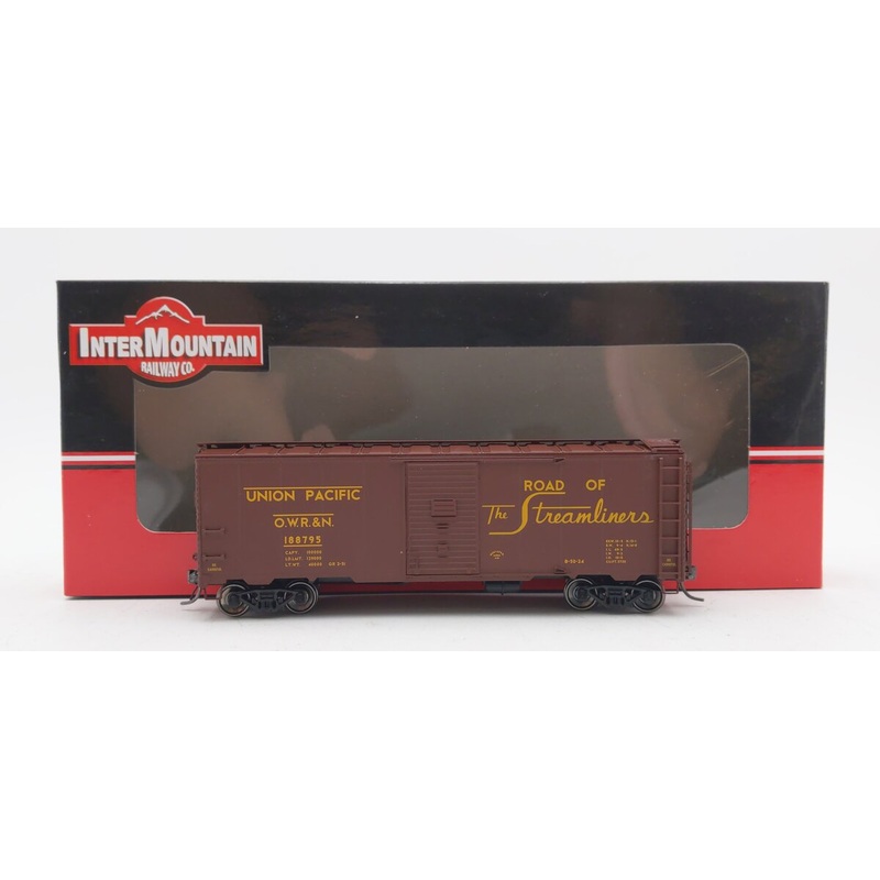 InterMountain 45760-10 HO Scale Union Pacific 40′ 1937 AAR Boxcar #188795 LN/Box