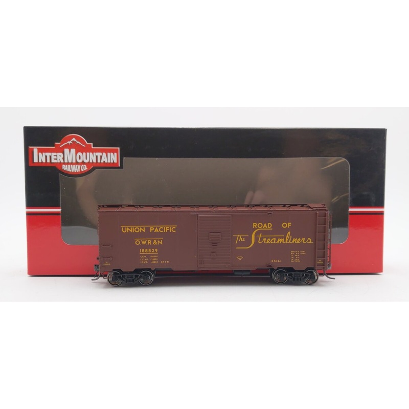 InterMountain 45760-11 HO Scale Union Pacific 40′ 1937 AAR Boxcar #188829 LN/Box