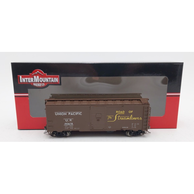InterMountain 45815-26 HO Scale Union Pacific 10’6 1937 AAR Boxcar #193678 LN/Box