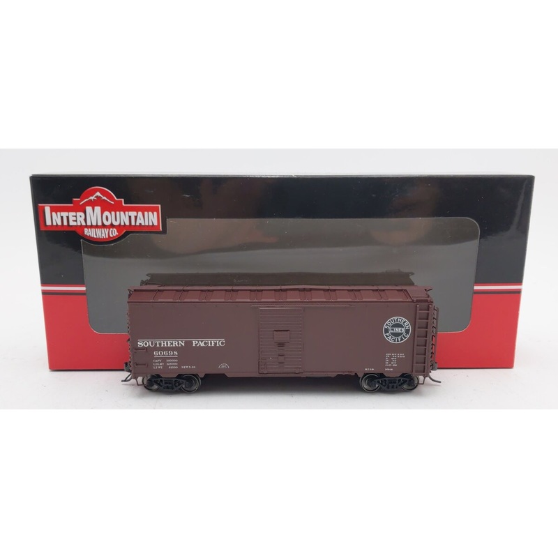 InterMountain 46013-43 HO Scale Southern Pacific 40′ 12 Panel Boxcar #60698 LN/Box