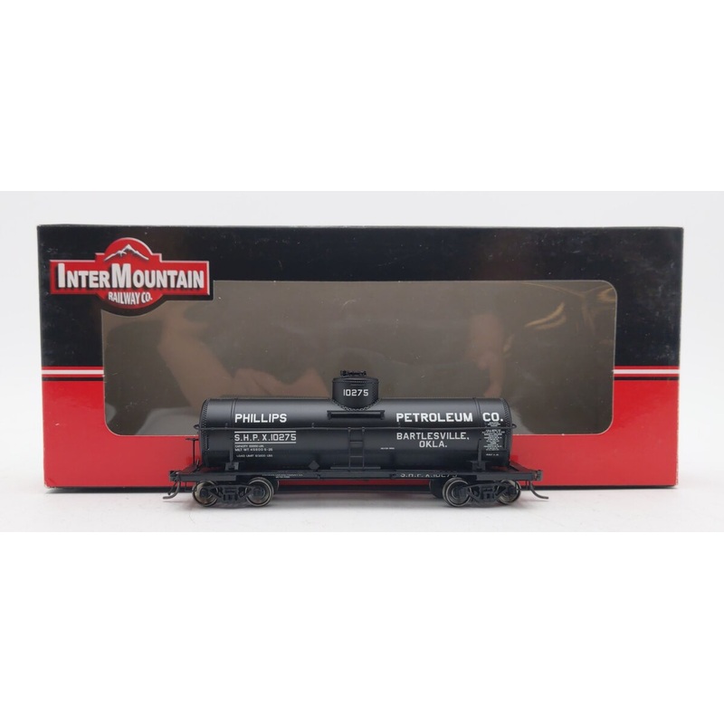 InterMountain 46217-06 HO Scale Phillips Petroleum 10,000 Gallon Tank Car #10275 EX/Box