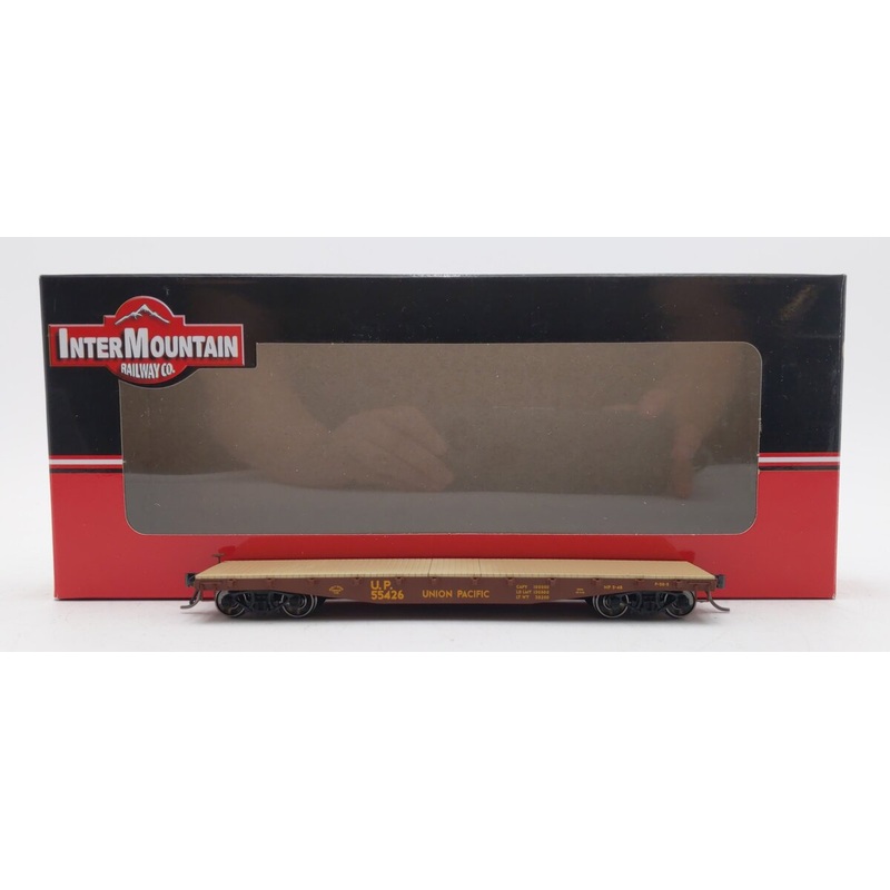 InterMountain RR-32314-26 HO Scale Union Pacific 42′ Fishbelly Flatcar #55426 LN/Box