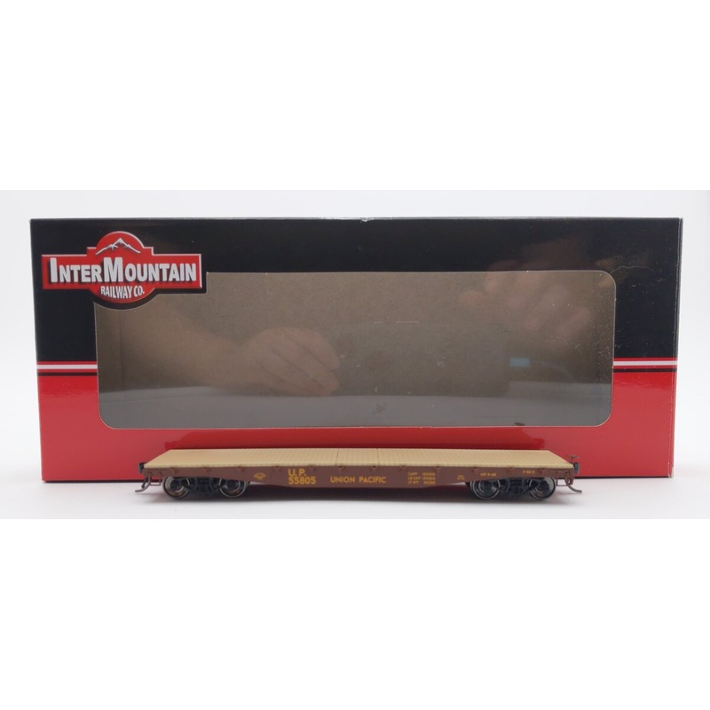 InterMountain RR-32314-30 HO Scale Union Pacific 42′ Fishbelly Flatcar #55805 LN/Box