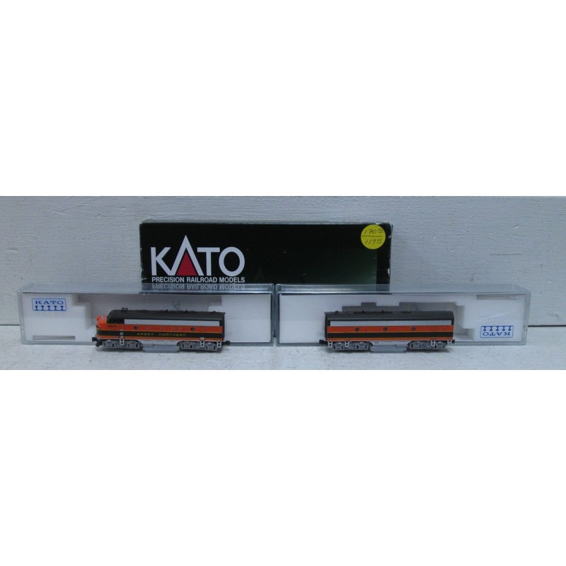 Kato 106-0416 N Scale Great Northern F-7 A/B Diesel Locomotive Set LN/Box