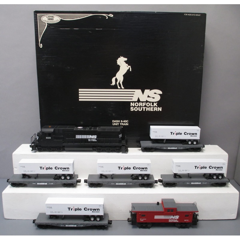 Lionel 6-11718 O Gauge Norfolk Southern Intermodal Dash-8 Diesel Train Set LN/Box