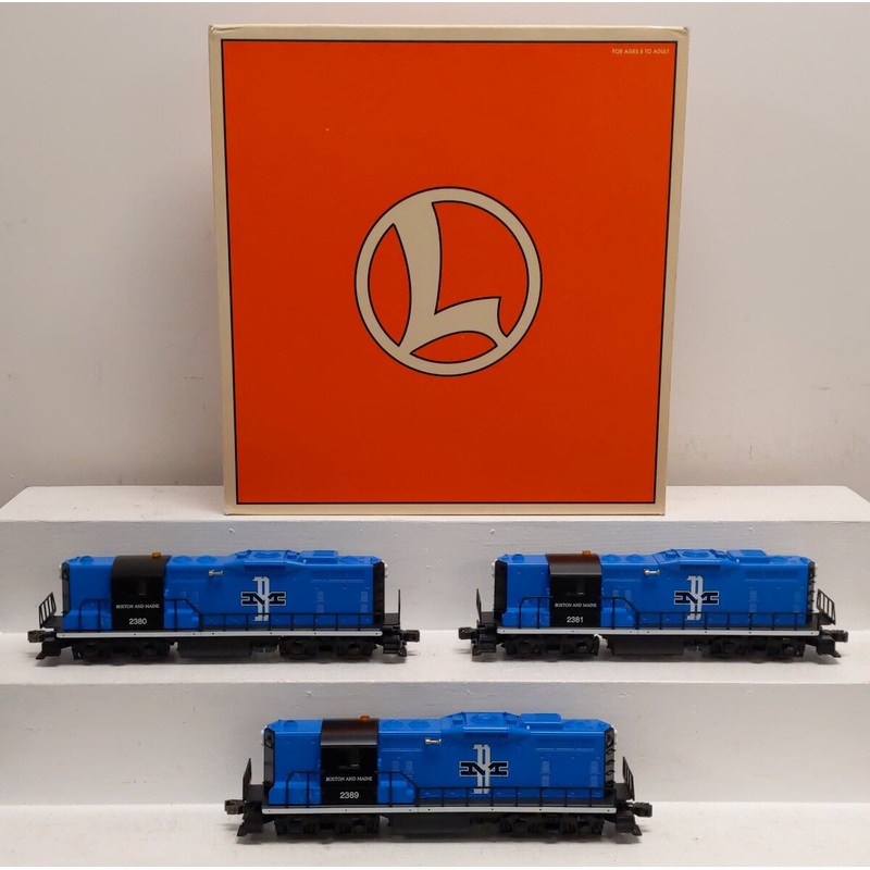 Lionel 6-11843 O Gauge Boston & Maine Diesel Lash-up Set #2380, 2381, 2389 LN/Box